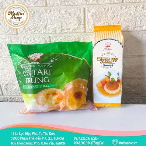 Combo đế tart kem trứng phô mai