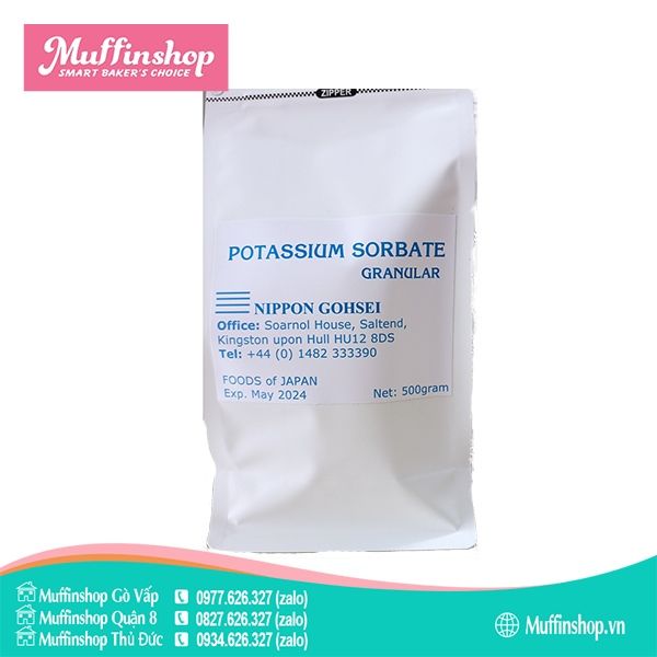 Bột chống mốc Potassium Sorbat Japan-500g