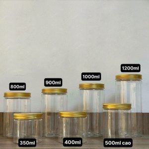Hũ pet 1000ml nắp VÀNG - 78c/T