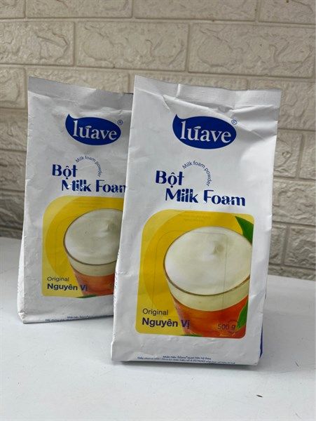 Bột Milk foam Luave NGUYÊN VỊ 500gr - 20g/T