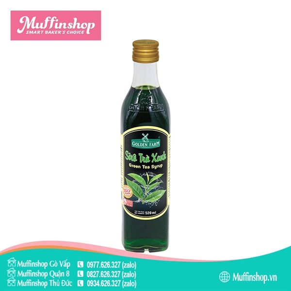 Siro Golden Farm TRÀ XANH 520ml- 12c/T