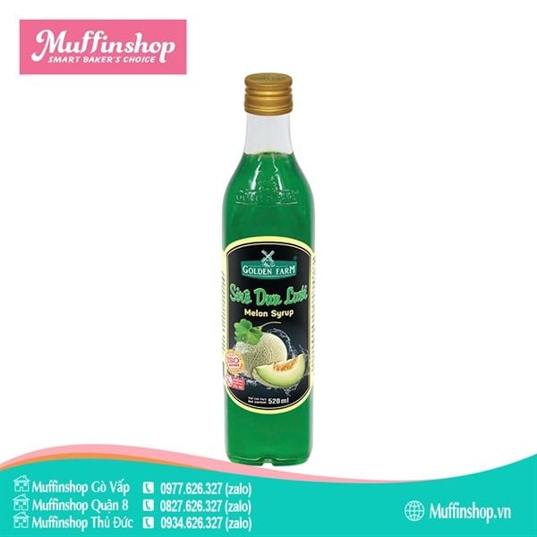 Siro Golden Farm 520ml DƯA LƯỚI - 12c/T