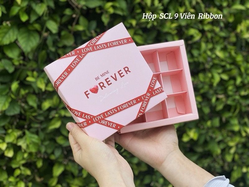 Hộp giấy đựng socola 9 viên