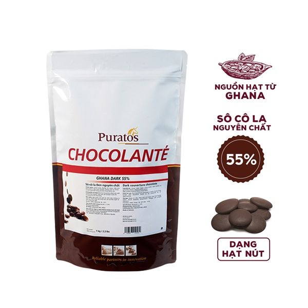 Choco nút đen 55% Puratos - 8kg/T