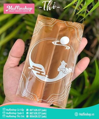 Túi trung thu hàn 250g size 11.3 Thỏ Tròn