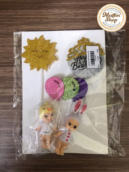 Set trang trí Happy Birthday Em bé