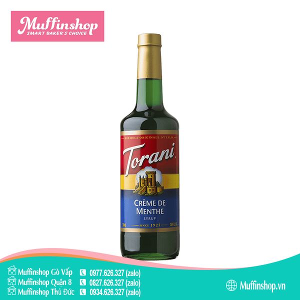 Siro Torani BẠC HÀ XANH 750ml - 12c/T