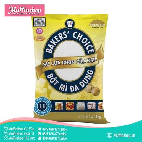Bột mì Baker Choice 11% bao 1kg - 10g/T