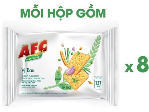 Bánh cracker vị rau AFC Dinh Dưỡng hộp 200g