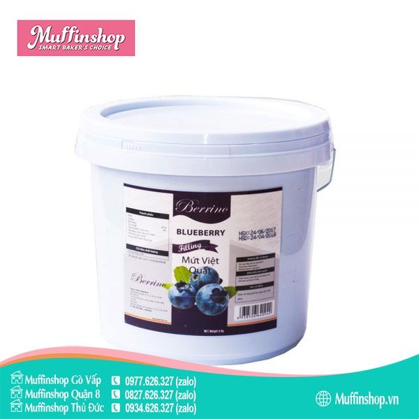 Mứt Berrino VIỆT QUẤT xô 5kg