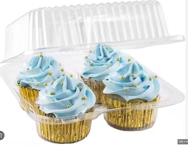 Hộp nhựa cupcake 4B - JB04