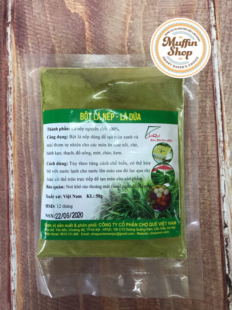 Bột màu lá dứa (lá nếp)