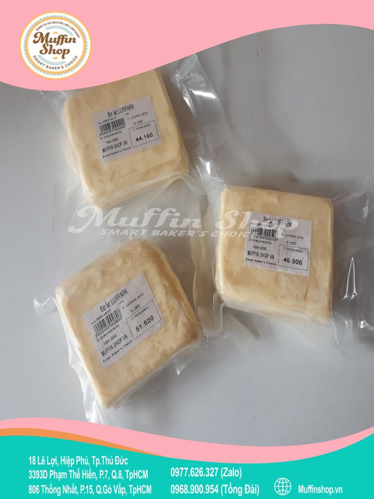 Bơ lạt LURPARK - 1kg/ thùng 5kg