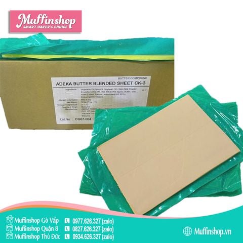 Bơ cán lớp ADEKA tấm 1kg - 15kg/T