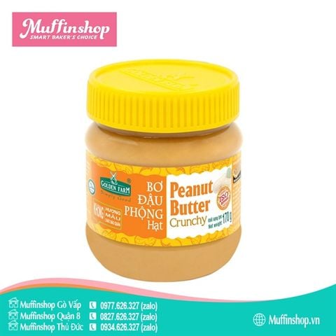 Bơ đậu phộng Hạt Golden Farm 170gr - 24h/T