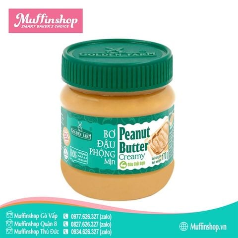 Bơ đậu phộng Mịn Golden Farm 170gr - 24h/T
