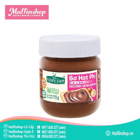 Bơ Hạt Phỉ Golden Farm 170gr - 24h/T