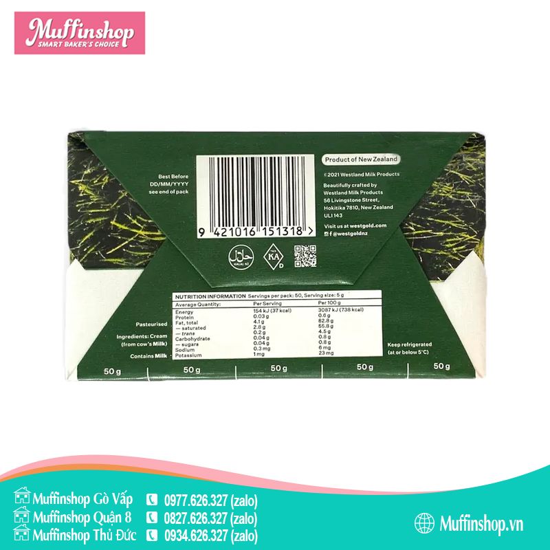 Bơ lạt Westgold - 250gr