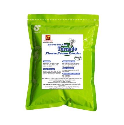 Bột phomai vị truyền thống Tornado gói 100gr - 72g/T