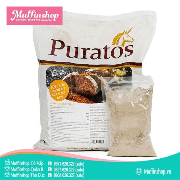Bột mì đen Puratos gói 1kg - 10g/T