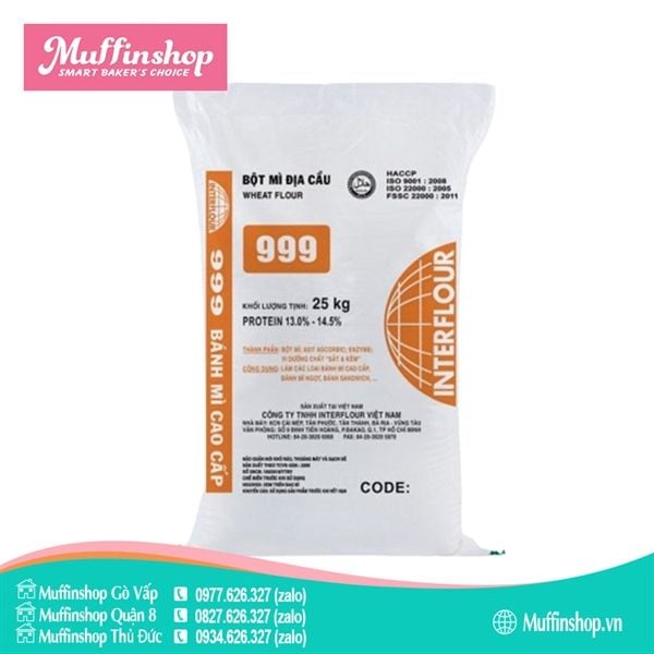 Bột mì Địa Cầu CAM 999 13-14% - bao 25kg