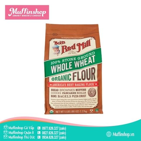 Bột mì nguyên cám Redmill ORGANIC- 1kg/2.27kg