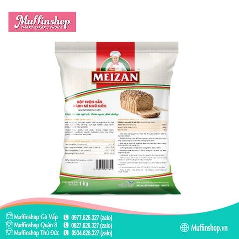 Bột trộn bánh mì ngũ cốc Meizan 1kg - 10g/T