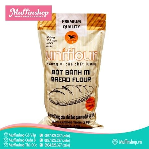 Bột Uniflour BÁNH MÌ gói 2kg - 10g/T