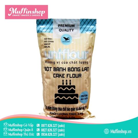 Bột Uniflour BÔNG LAN gói 2kg - 10g/T