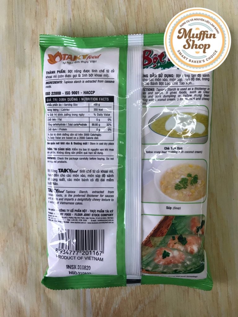 Bột năng Tài Ký - gói 1Kg (10g/T)