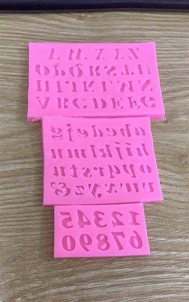 Khuôn silicon chữ số - bộ 3 cái