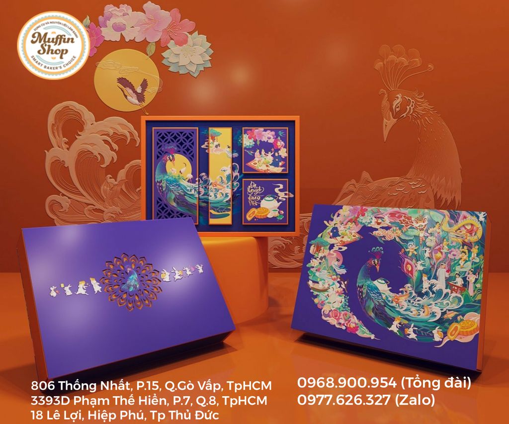 Hộp bánh TT KHỔNG TƯỚC 4B