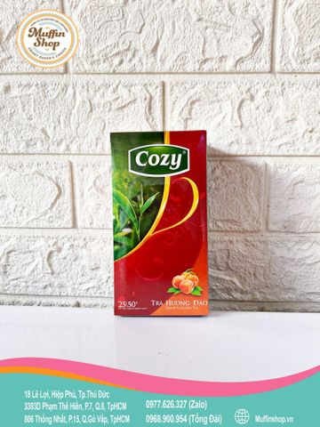Trà Cozy túi lọc ĐÀO 25 gói - 36h/T