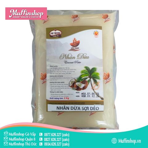 Nhân Dừa Sợi Dẻo Phú Thương Cty 1kg