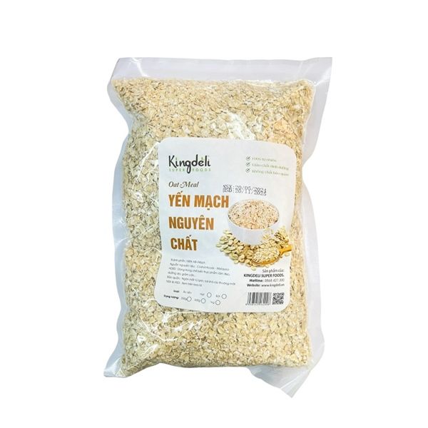 Yến mạch CÁN VỠ KingDeli 500gr (24g/T)