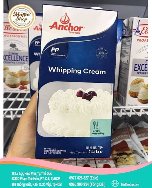Whipping Cream Anchor 1L - 12h/T