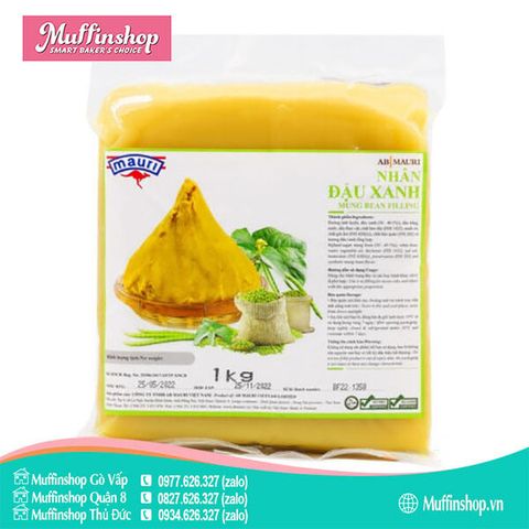 Nhân trung thu Mauri ĐẬU XANH 1kg - 10g/T