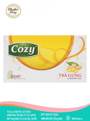Trà Cozy túi lọc GỪNG 25 gói - 36h/T