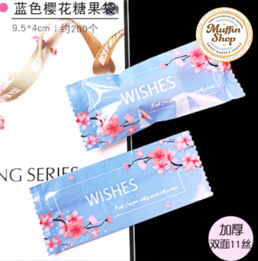 Túi kẹo Nougat Wishes đỏ - 200túi