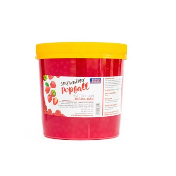 Thạch thủy tinh Dâu HC hũ 3.2kg - 4 hũ/T