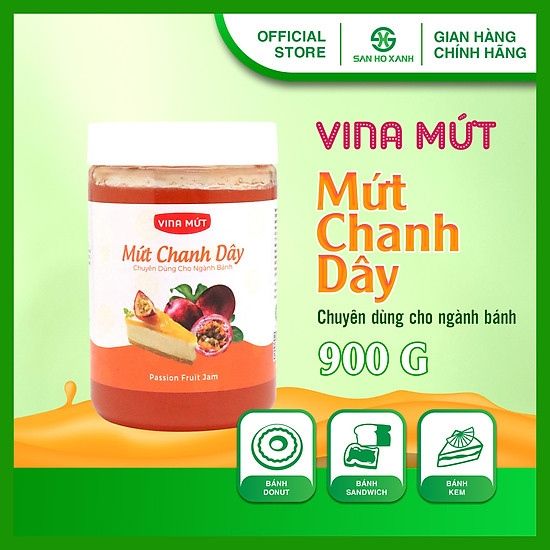 Mứt Chanh dây Vina chuyên bánh - 900gr