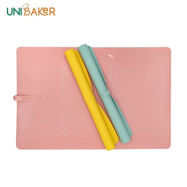 UniBaker - Thảm nhào bột silicon 40x60cm - có khóa gài