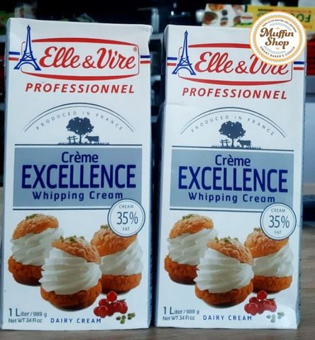 Whipping ELLE&VIRE Excellence 1L