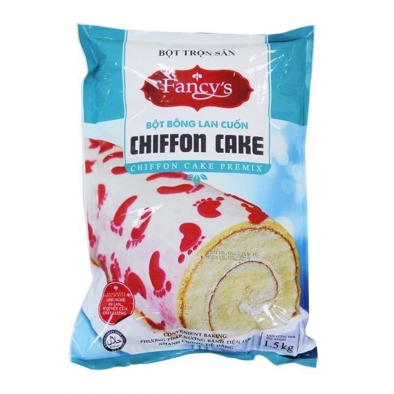 Bột bông lan cuốn Chiffon gói 1.5kg - 10g/T
