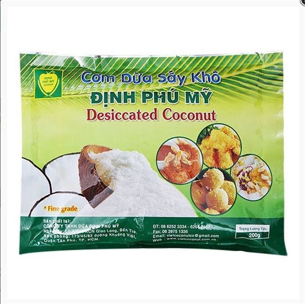 Cơm dừa sấy MỊN Định Phú Mỹ 200gr - 40g/T