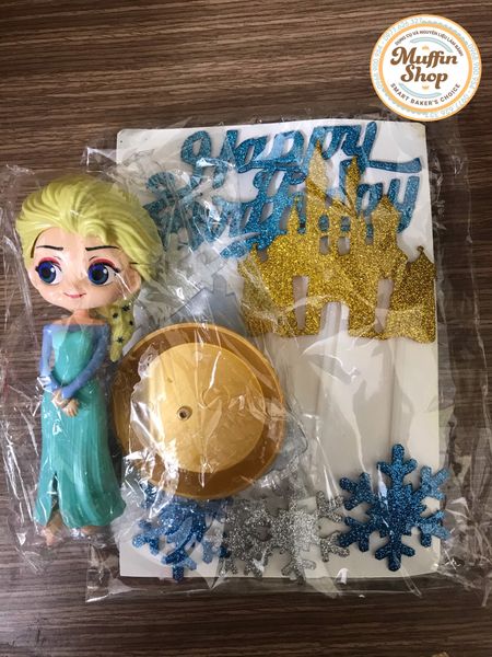 Set trang trí Happy Birthday Elsa