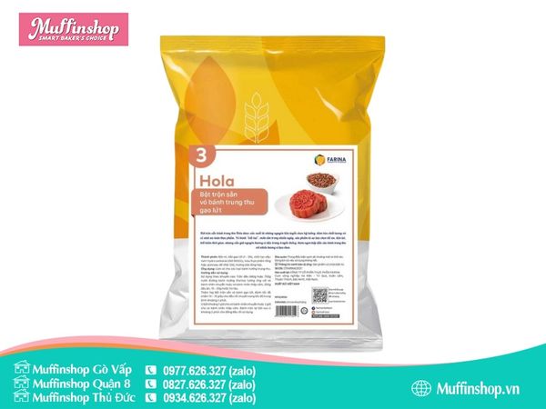 Bột vỏ bánh Trung Thu Farina Gạo lứt - 1kg