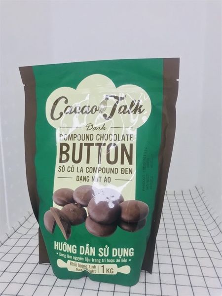Choco đen nút Cacao Talk - 1kg
