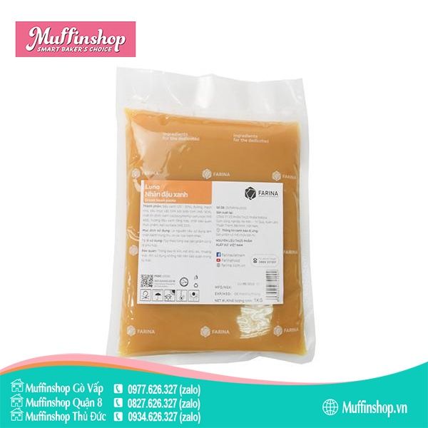 Nhân Luna ĐẬU XANH 1kg - 20g/T