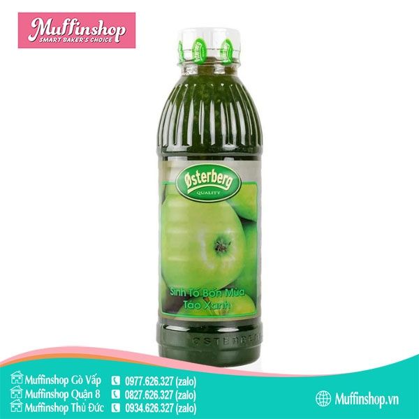 Sinh tố Osterburg TÁO XANH 1L - 12c/T